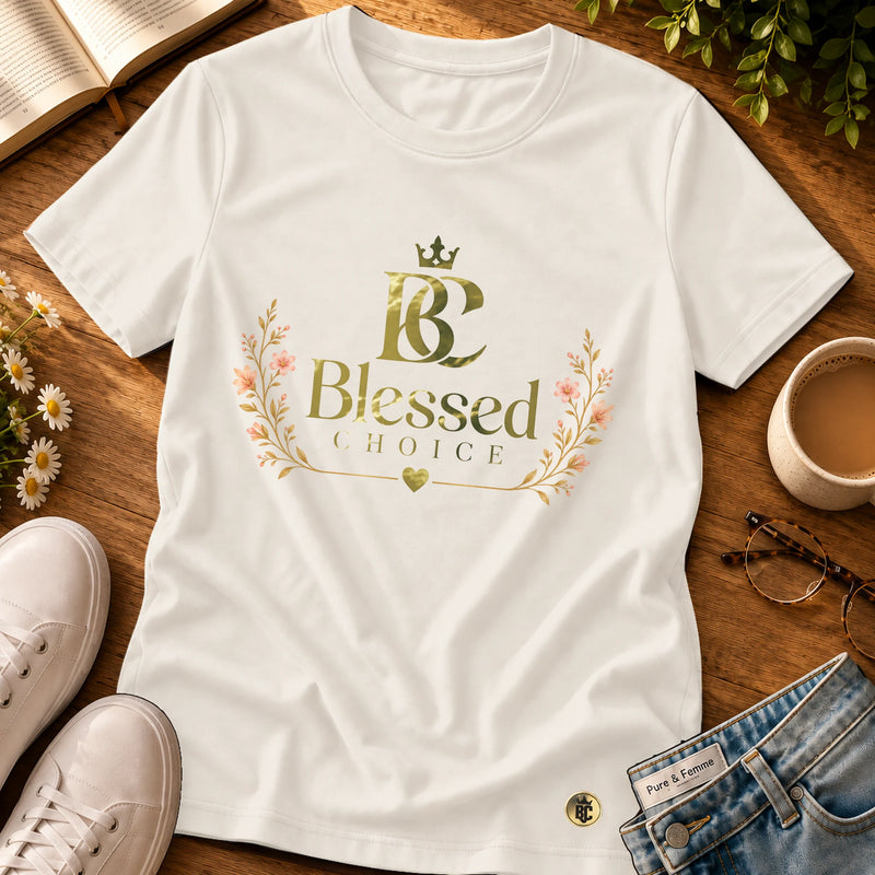 Camiseta Feminina Off White Blessed Choice — Principal 01