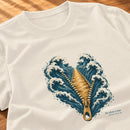 Camiseta Feminina Off White Ele abriu o mar — Zoom