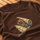 Camiseta Feminina Marrom O deserto florescerá — Zoom