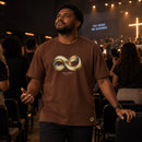 Camiseta Masculina Marrom Amor sem medida — Ambientada 02