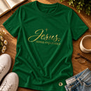 Camiseta Feminina Verde Jesus, nossa esperança — Principal 01