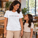 Camiseta Feminina Branca Eis-me aqui — Ambientada 03