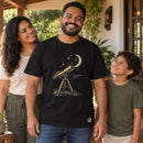 Camiseta Masculina Preta Os céus declaram Sua glória — Ambientada 03