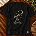 Camiseta Masculina Preta Os céus declaram Sua glória — Principal 01