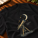 Camiseta Masculina Preta Os céus declaram Sua glória — Zoom