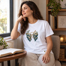 Camiseta Feminina Branca Felizes os pacificadores — Ambientada 01