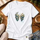 Camiseta Feminina Branca Felizes os pacificadores — Principal 01