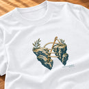 Camiseta Feminina Branca Felizes os pacificadores — Zoom
