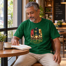 Camiseta Masculina Verde O Santo Natal — Ambientada 04