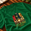 Camiseta Masculina Verde O Santo Natal — Zoom