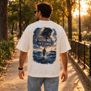 Camiseta Oversized Off White Guia-me — Ambientada 02