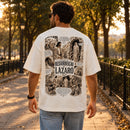 Camiseta Oversized Off White O Milagre da Ressurreição de Lázaro — Ambientada 02