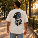Camiseta Oversized Off White Guia-me Pra Que em Tudo em Ti Confie — Ambientada 02