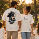 Camiseta Oversized Off White Guia-me Pra Que em Tudo em Ti Confie — Ambientada 04