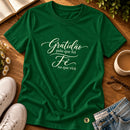Camiseta Feminina Verde Gratidão pelo que foi — Principal 01