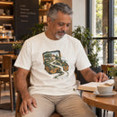 Camiseta Masculina Off White O Pai corre ao encontro — Ambientada 04