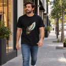 Camiseta Masculina Preta Cristo me fez livre — Ambientada 01