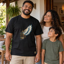 Camiseta Masculina Preta Cristo me fez livre — Ambientada 03
