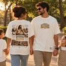 Camiseta Oversized Off White O Milagre da Multiplicação dos Pães e Peixes — Ambientada 04