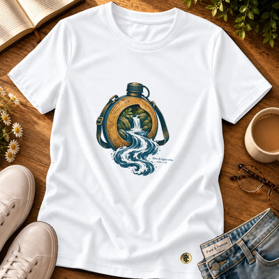 Camiseta Feminina Branca Rios de água viva — Principal 01