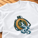 Camiseta Feminina Branca Rios de água viva — Zoom