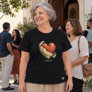 Camiseta Feminina Preta Um novo coração — Ambientada 04