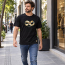 Camiseta Masculina Preta Amor sem medida — Ambientada 01