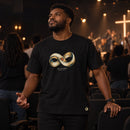 Camiseta Masculina Preta Amor sem medida — Ambientada 02