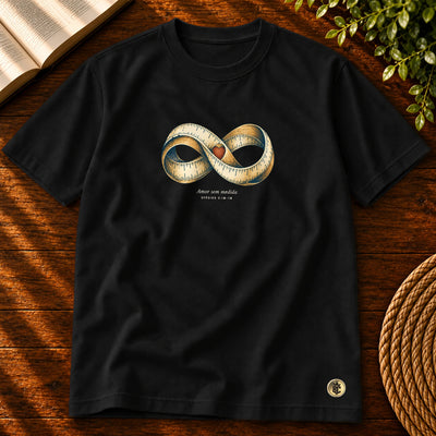 Camiseta Masculina Preta Amor sem medida — Principal 01