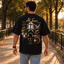 Camiseta Oversized Preta Ah, Jesus — Ambientada 02