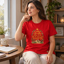 Camiseta Feminina Vermelha Conselheiro Maravilhoso — Ambientada 01