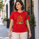 Camiseta Feminina Vermelha Conselheiro Maravilhoso — Ambientada 02
