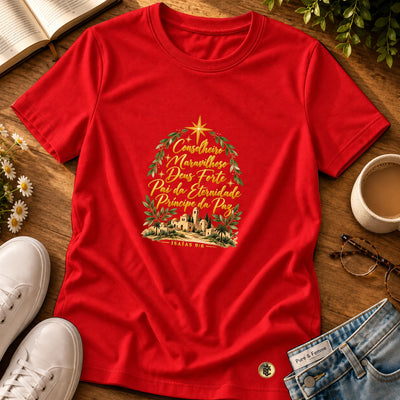 Camiseta Feminina Vermelha Conselheiro Maravilhoso — Principal 01