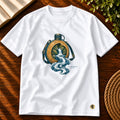 Camiseta Masculina Branca Rios de água viva — Principal 01