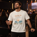 Camiseta Masculina Off White Jesus é a nossa Luz do dia — Ambientada 02