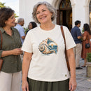 Camiseta Feminina Off White Paz além do entendimento — Ambientada 04