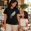 Camiseta Feminina Preta Cristo me fez livre — Ambientada 03