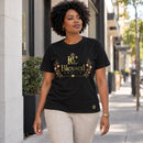 Camiseta Feminina Preta Blessed Choice — Ambientada 01