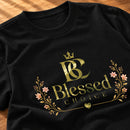 Camiseta Feminina Preta Blessed Choice — Zoom