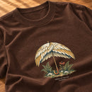 Camiseta Feminina Marrom Refúgio sob Suas asas — Zoom