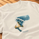 Camiseta Feminina Off White Sua voz acalma — Zoom