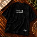 Camiseta Oversized Preta Guia-me — Frente