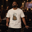 Camiseta Masculina Off White Meu fardo é leve bolsa — Ambientada 02