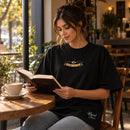 Camiseta Oversized Preta O Milagre da cura do cego — Ambientada 03