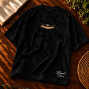 Camiseta Oversized Preta O Milagre da cura do cego — Frente