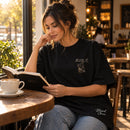 Camiseta Oversized Preta Josué — Ambientada 03