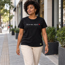 Camiseta Feminina Preta Eis-me aqui — Ambientada 02