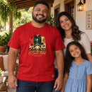 Camiseta Masculina Vermelha O Santo Natal — Ambientada 03