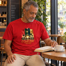 Camiseta Masculina Vermelha O Santo Natal — Ambientada 04