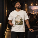 Camiseta Masculina Off White Deus faz tudo novo — Ambientada 02